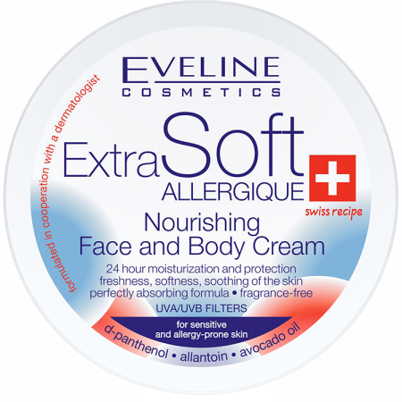 Crema nutritiva pentru fata si corp Eveline ExtraSoft Allergique 200 ml
