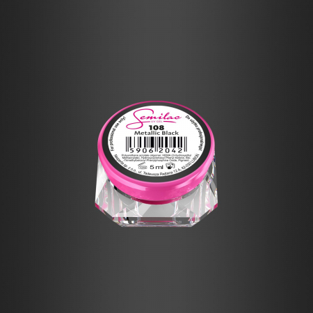 Geluri UV - Gel Color Semilac 108 Metallic Black