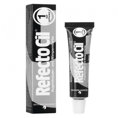 Vopsea gene si sprancene RefectoCil 1.0 negru 15ml