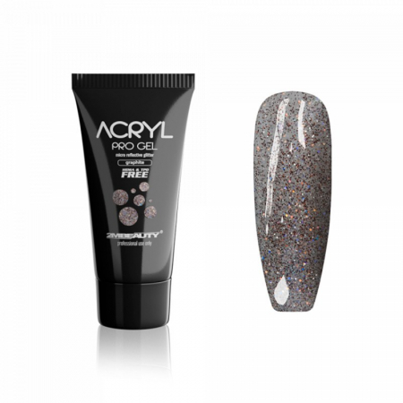 UNGHII - Acryl Pro Gel 2M Micro Reflective Glitter Graphite - 30g
