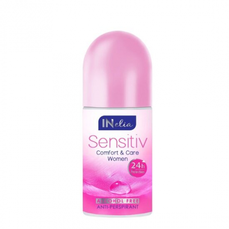 FATA, CORP - Antiperspirant Roll On, pentru femei, Inelia, Revers, Sensitive, 50ml