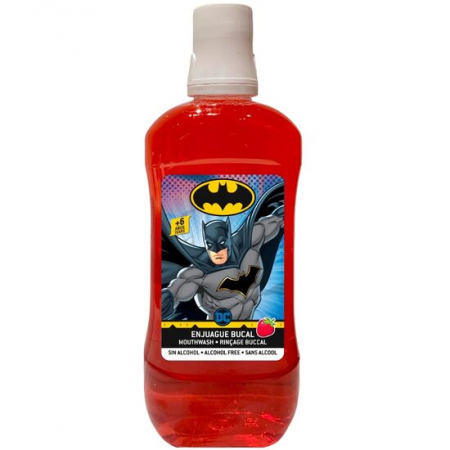 Import - Apa de gura pentru copii, Batman, 500ml, aroma de capsuni