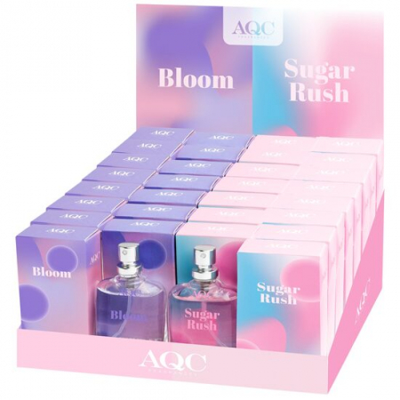 Import - Set 30 Apa de toaletă +2 testere, 15ml, 99056, AQC Fragrances, Bloom & Sugar Rush
