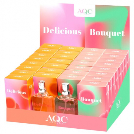 Import - Set 30 Apa de toaletă cu 2 testere, 15ml, 99055, AQC Fragrances, Delicious Bouquet