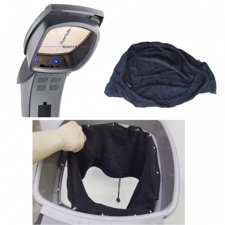 Aparat cu aburi, umidificator sauna pentru regenerarea si ingrijirea parului, casca coafor, gri [7]
