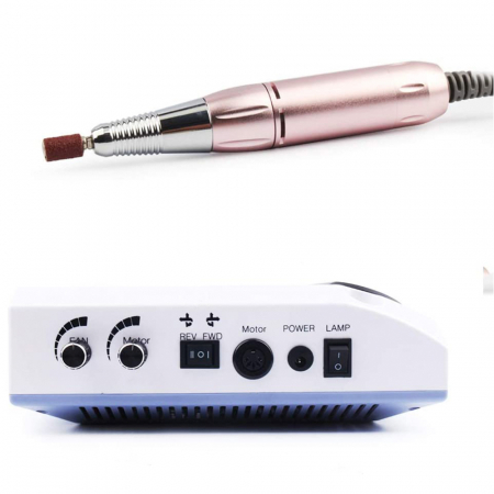 Aspirator manichiura multifunctional 4 in 1, Lila Rossa, cu pila electrica, colector praf, lampa led si suport maini [3]