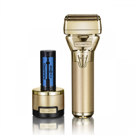 SALOANE - Babyliss Pro Aparat de ras cu folie dubla fara fir FXONE All Metal Gold Cordless