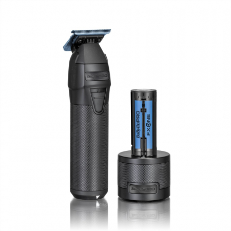SALOANE - Babyliss Pro Masina profesionala de contur fara fir FXONE Skeleton All Metal Black Cordless