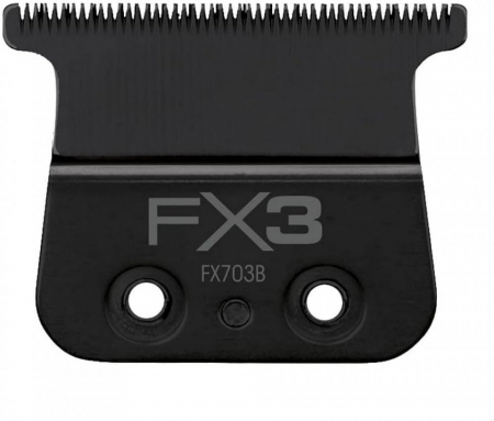SALOANE - Babyliss Pro Set cutite T-blade Deep Tooth pentru masina de contur FX3 Trimmer - DLC Titanium FX703BZE