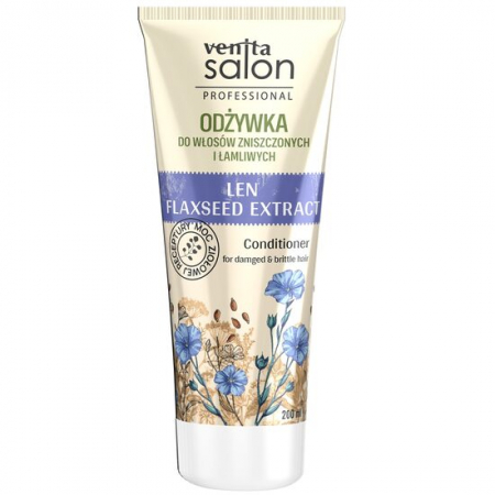 Import - Balsam pentru par deteriorat cu extract de seminte de in, Venita Salon Professional, 200ml