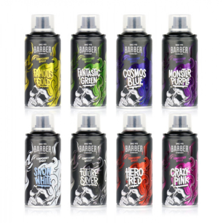 Barber Marmara - Spray colorant pentru par Fantastic Green 50ml  [1]