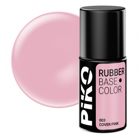 Oja semipermanenta - Baza Piko Rubber, Base Color, 7 ml, 003 Cover Pink