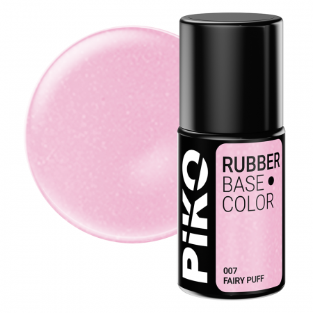 Oja semipermanenta - Baza Piko Rubber, Base Color, 7 ml, 007 Fairy Puff