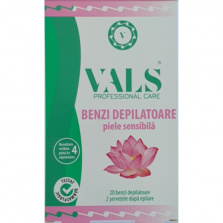 COSMETICA - Benzi depilatoare pentru fata VALS Sensitive 20buc.
