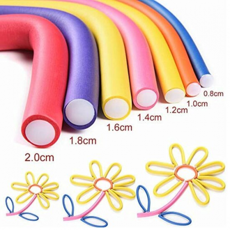 PAR - Bigudiuri flexibile, cauciucate Top Choice, Ø 20 mm, 4buc/set