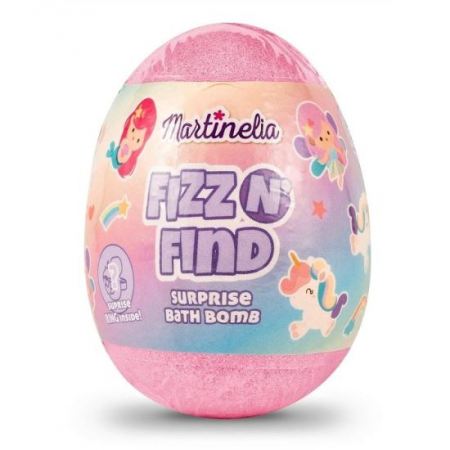FATA, CORP - Bila de baie efervescenta cu surpriza pentru copii Martinelia, 98212, roz, 150 g