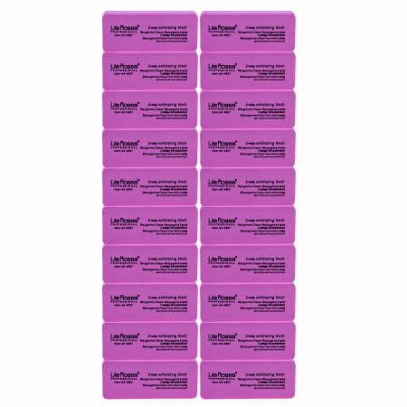 Buffer pentru luciu dreptunghi, roz - set 20 [1]