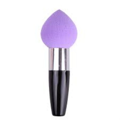 MACHIAJ - Burete makeup cu maner, pentru fondul de ten, black + purple