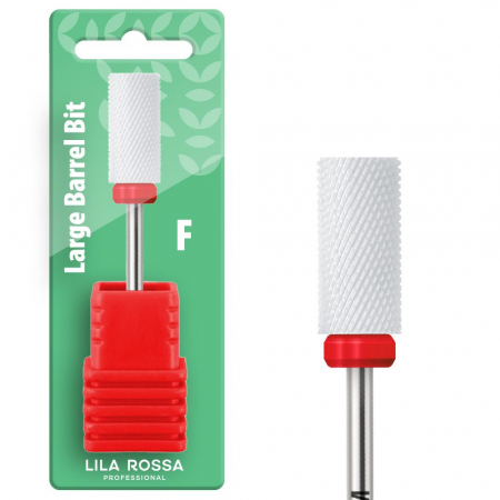 Aparatura manichiura - Capat freza ceramic alb Lila Rossa 01F, duritate mica