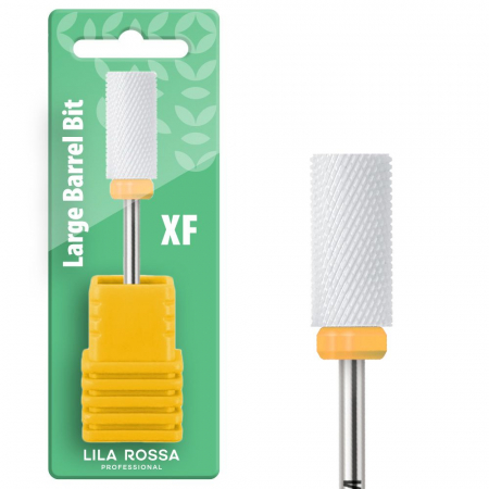 Aparatura manichiura - Capat freza ceramic alb Lila Rossa 01XF, duritate extra fina