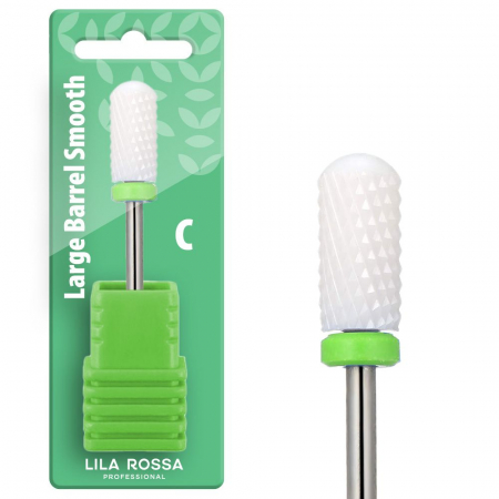 Aparatura manichiura - Capat freza ceramic alb Lila Rossa 02C, duritate mare