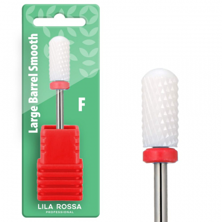 Aparatura manichiura - Capat freza ceramic alb Lila Rossa 02F, duritate mica