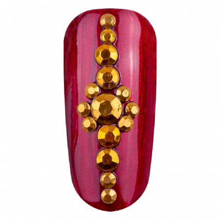 Carusel decoratiuni unghii, model pietricele aurii [3]