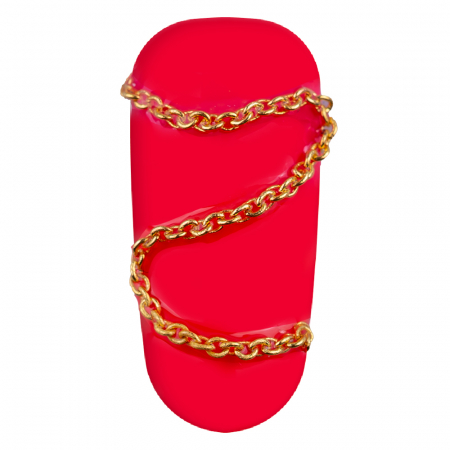 Carusel, lantisor metalic pentru unghii, multicolor [5]