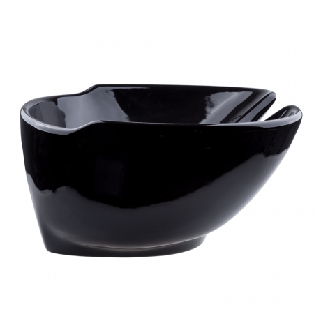 Chiuveta scafa coafor din ceramica, negru, adancime 22 cm [2]