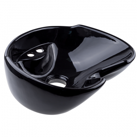 Chiuveta scafa coafor din ceramica, negru, adancime 22 cm [1]