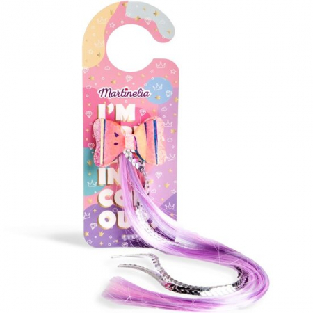 Import - Clips de par funda cu extensie colorata I'm Dreaming In Colors Martinelia 8905B