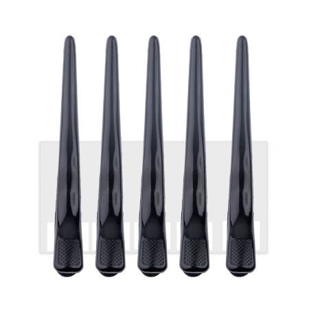 Clips frizerie sau coafor Lila Rossa 6307 din plastic 5 buc. [2]