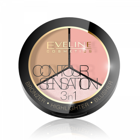 Paleta contur 3 in 1 Eveline Contour Sensation [1]