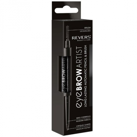 Creion sprancene - Contur sprancene automat, tip marker, cu pensula speciala, Eye Brow Artist, Revers, negru
