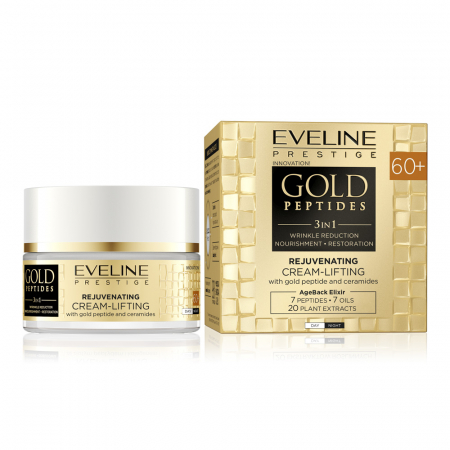 FATA, CORP - Crema de fata cu efect de intinerire și lifting 60+ Eveline Cosmetics Gold Peptides 50ml
