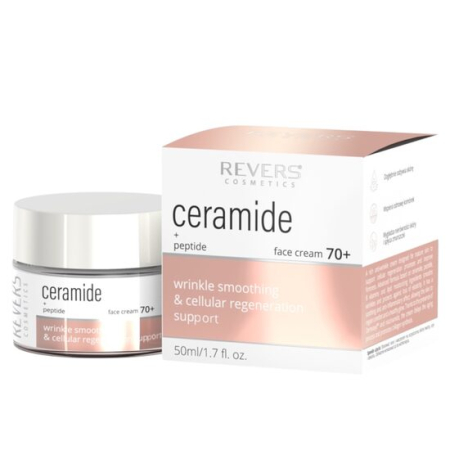 Fara Categorie - Crema de fata nutritiva, cu ceramide si peptide Revers, 70+, 50 ml