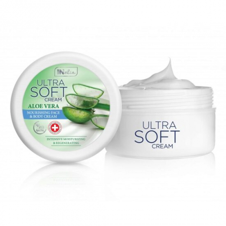 FATA, CORP - Crema pentru fata si corp, Inelia, Ultra Soft, Nutritiva, cu extract de aloe vera, 200ml