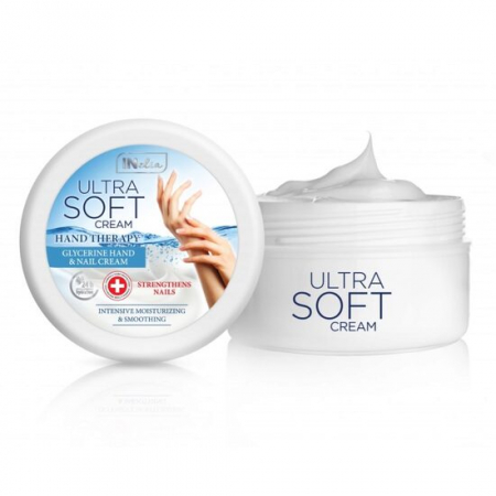 Ingrijire maini - Crema pentru maini si unghii, Inelia, Ultra Soft, cu Glicerina, 200ml