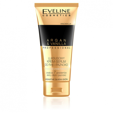 Crema + ser pentru maini si unghii Eveline argan si vanilie 100 ml