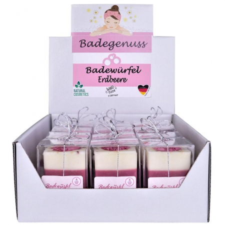Cub de baie handmade, vegan, cu aroma de capsuni, Accentra Cream 5856308, 50g [1]