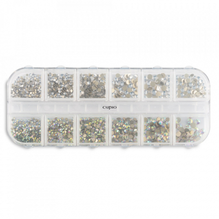 UNGHII - Cupio Cutiuta cu ornamente unghii Clear as Crystal