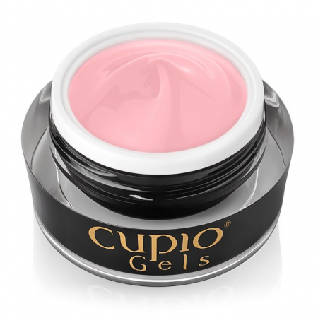 Geluri UV - Cupio Gel pentru tehnica fara pilire - Make-Up Fiber Milky Pink 30ml
