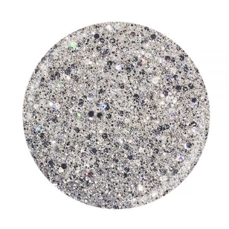 Geluri UV - Cupio Glitter Gel Superstar Silver 5g