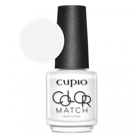 Oja clasica - Cupio Lac de unghii Color Match - Icy White 15ml
