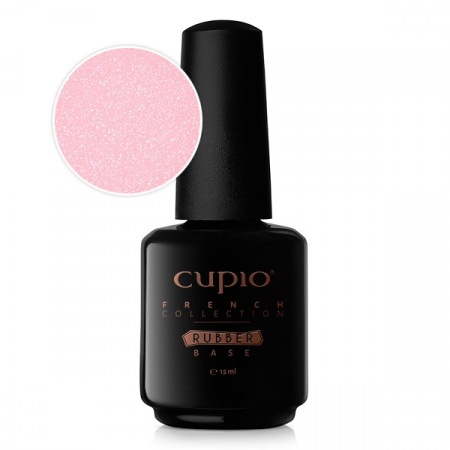 UNGHII - Cupio Oja semipermanenta Rubber Base French Collection - Blush Shimmer White 15ml