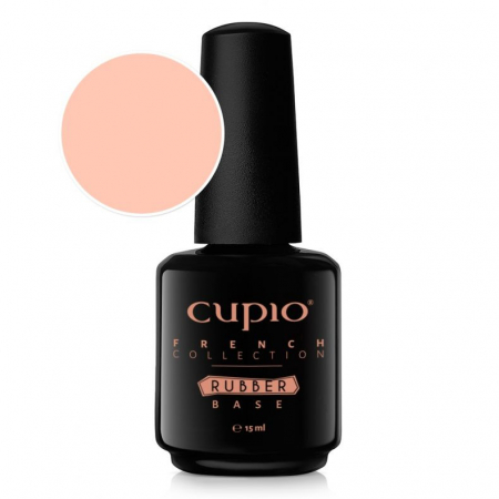 Oja semipermanenta - Cupio Oja semipermanenta Rubber Base French Collection - Milky Peach 15ml