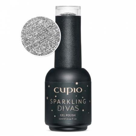 Oja semipermanenta - Cupio Oja semipermanenta Sparkling Divas Collection - Silver Clutch 10ml