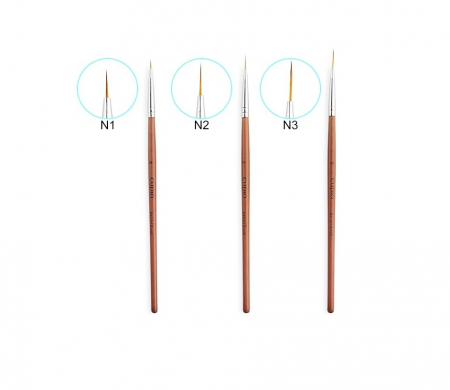 Cupio Pensule pictura unghii set 3