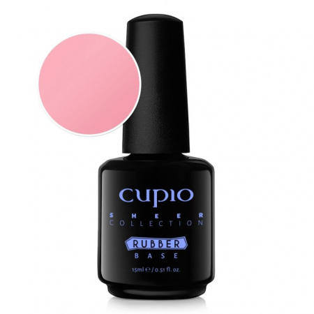 Oja semipermanenta - Cupio Oja semipermanenta Rubber Base Sheer Collection - Rose Water 15ml