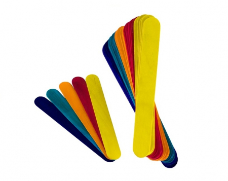 Cupio Set 50 spatule colorate pentru ceara